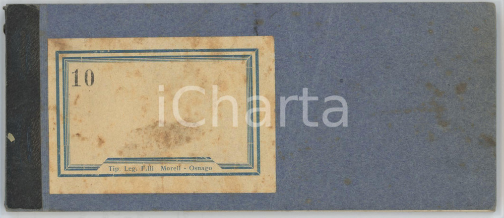 Oggetto da collezione cartaceo 1940 ca MILANO Via S. Pietro all Orto 24  Drogheria CRIPPA  Blocchetto buoni 1