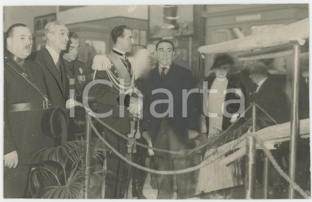1934 NAPOLI Principe Umberto di Savoia alla Mostra d'Arte Coloniale - Foto 17x11