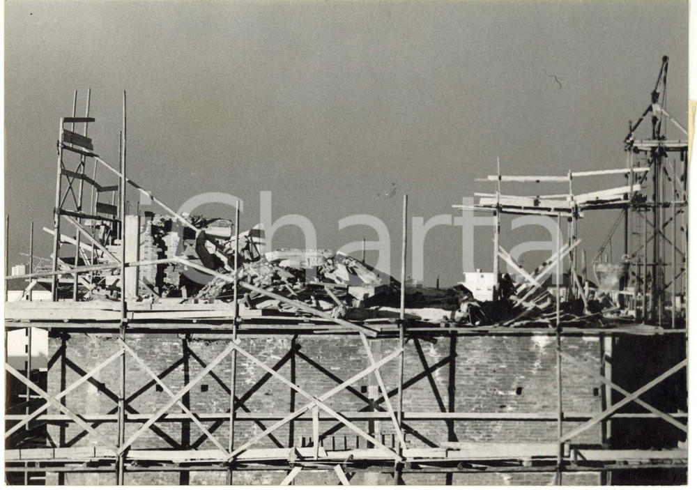 1954 TORINO Corso Massimo d'Azeglio - Crollo di un cantiere edile (1) *Foto