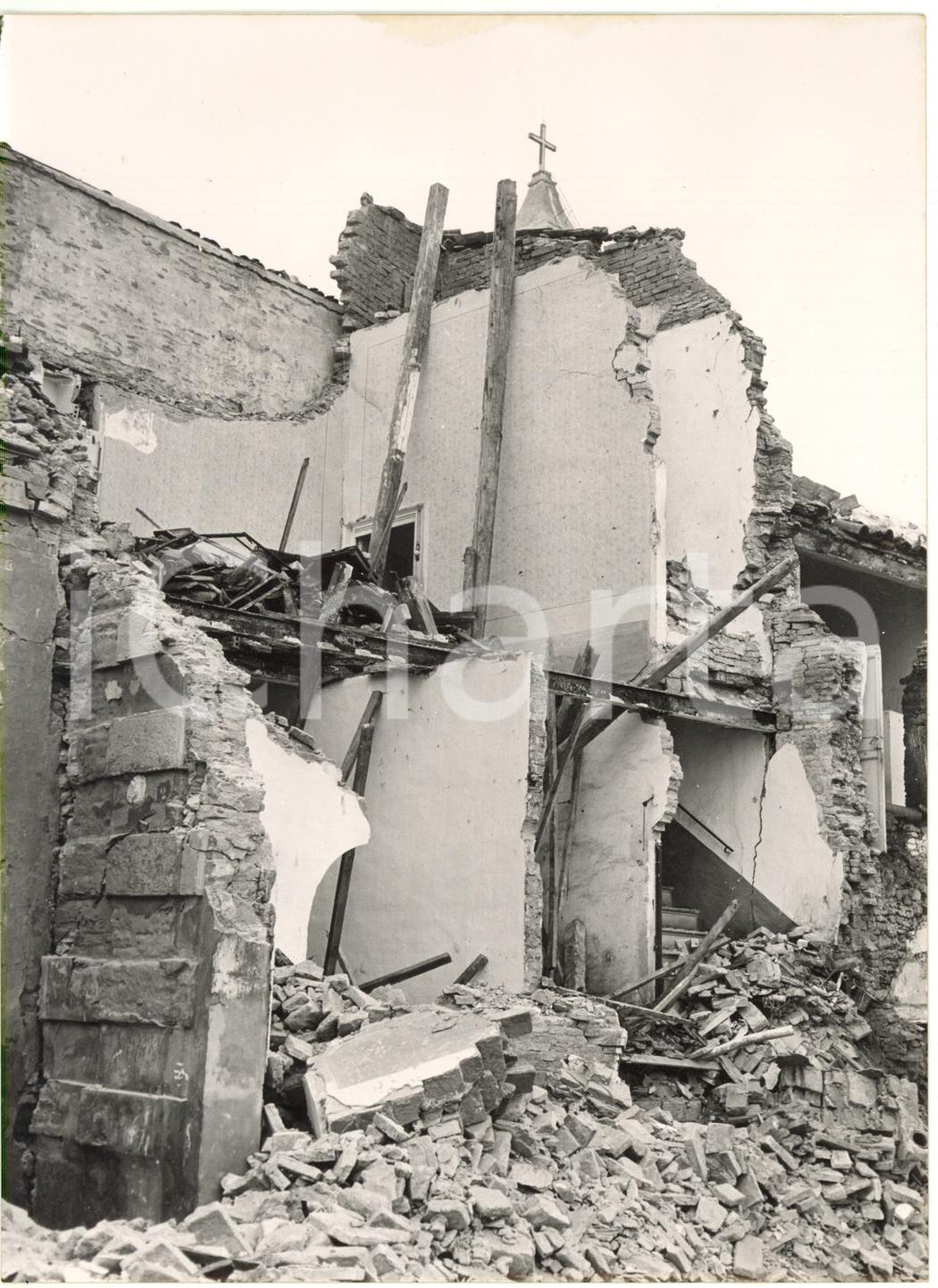 1956 VASTO (CH) - Edifici crollati a causa di una frana (3) Foto 13x18