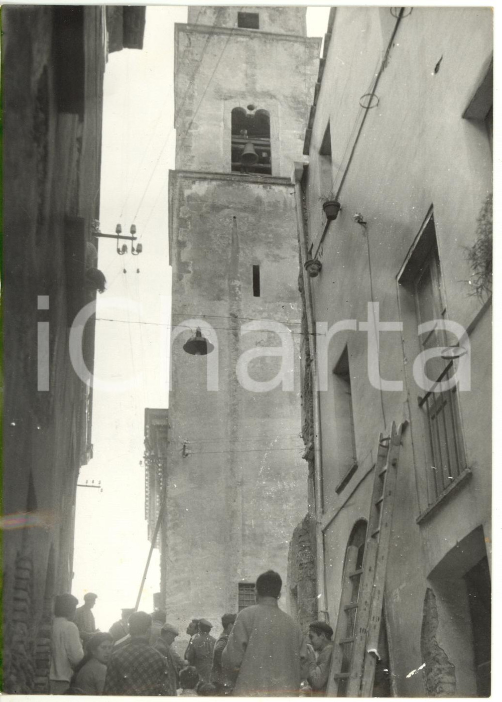 1957 PONZANO ROMANO (ROMA) Messa in sicurezza del campanile di San Nicola - Foto