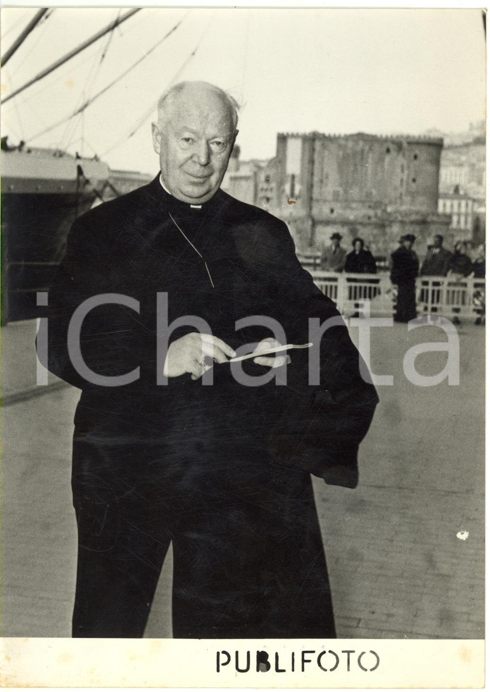 1953 NAPOLI Mons. Thomas John FEENEY Vicario Apostolico Caroline Islands - Foto