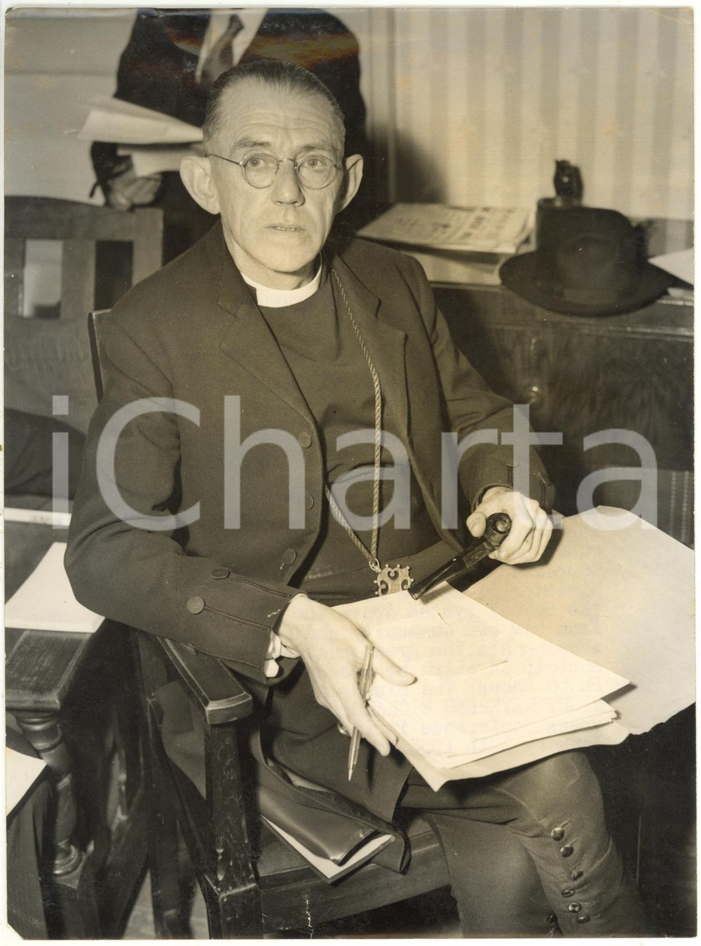 1955 LONDON Right Reverend Richard Ambrose REEVES Bishop of Johannesburg *Photo