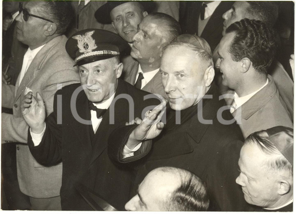 1957 ROMA Arrivo del Cardinale Stefan WYSZYŃSKI Primate di Polonia (1) Foto