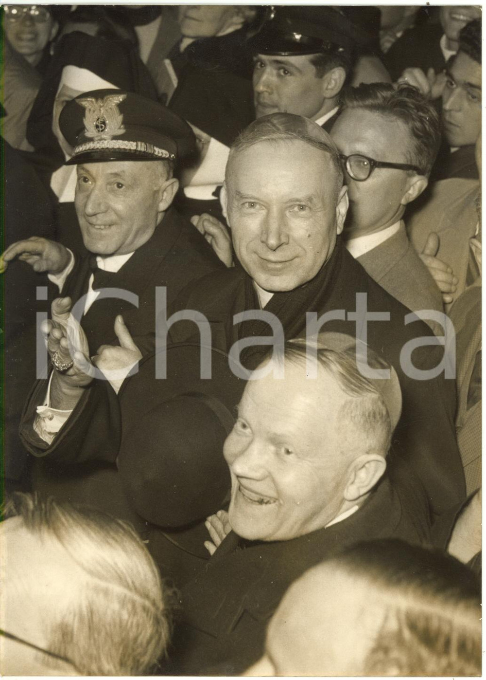 1957 ROMA Arrivo del cardinale Stefan WYSZYŃSKI Primate di Polonia (2) Foto