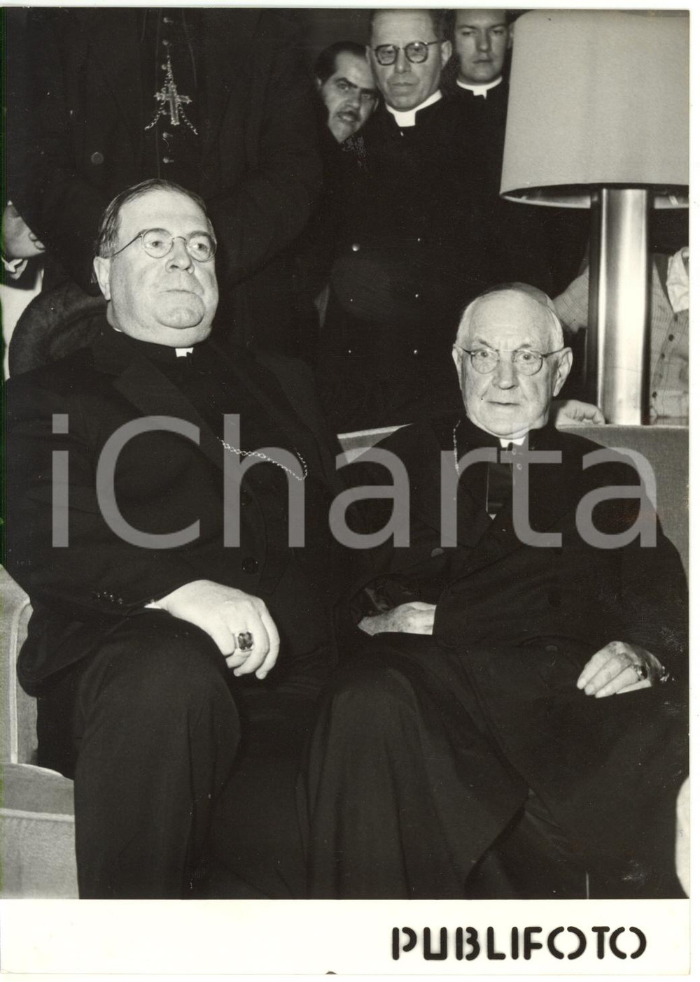 1958 NAPOLI Arrivo card. Samuel Alphonsius STRITCH Arcivescovo di Chicago - Foto
