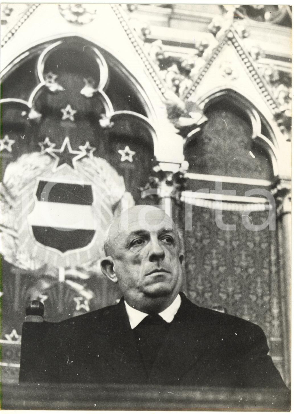 1963 BUDAPEST - Miklós BERESZTÓCZY Vicepresidente del Parlamento ungherese *Foto