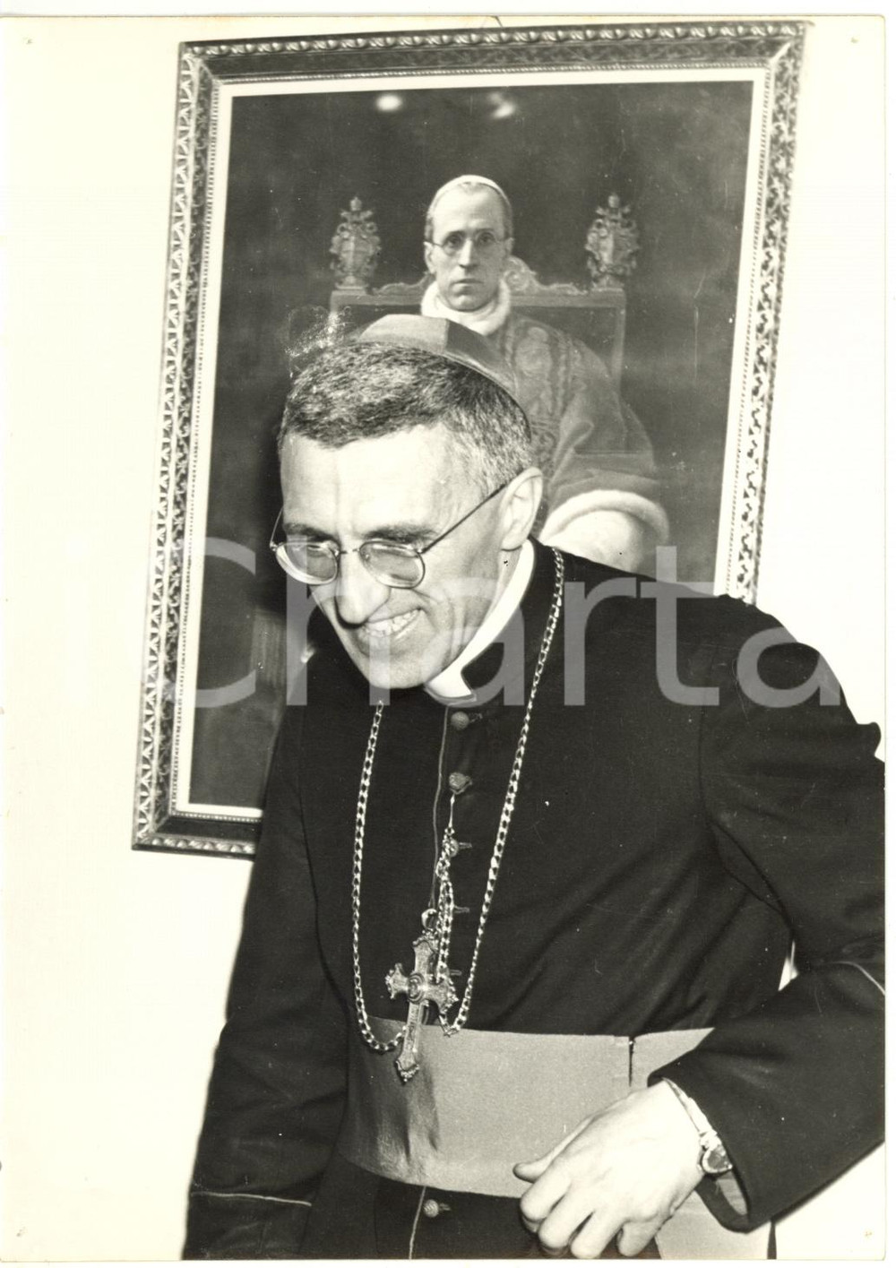 1956 PRATO Palazzo Vescovile - Monsignor Pietro FIORDELLI - Foto 13x18 cm
