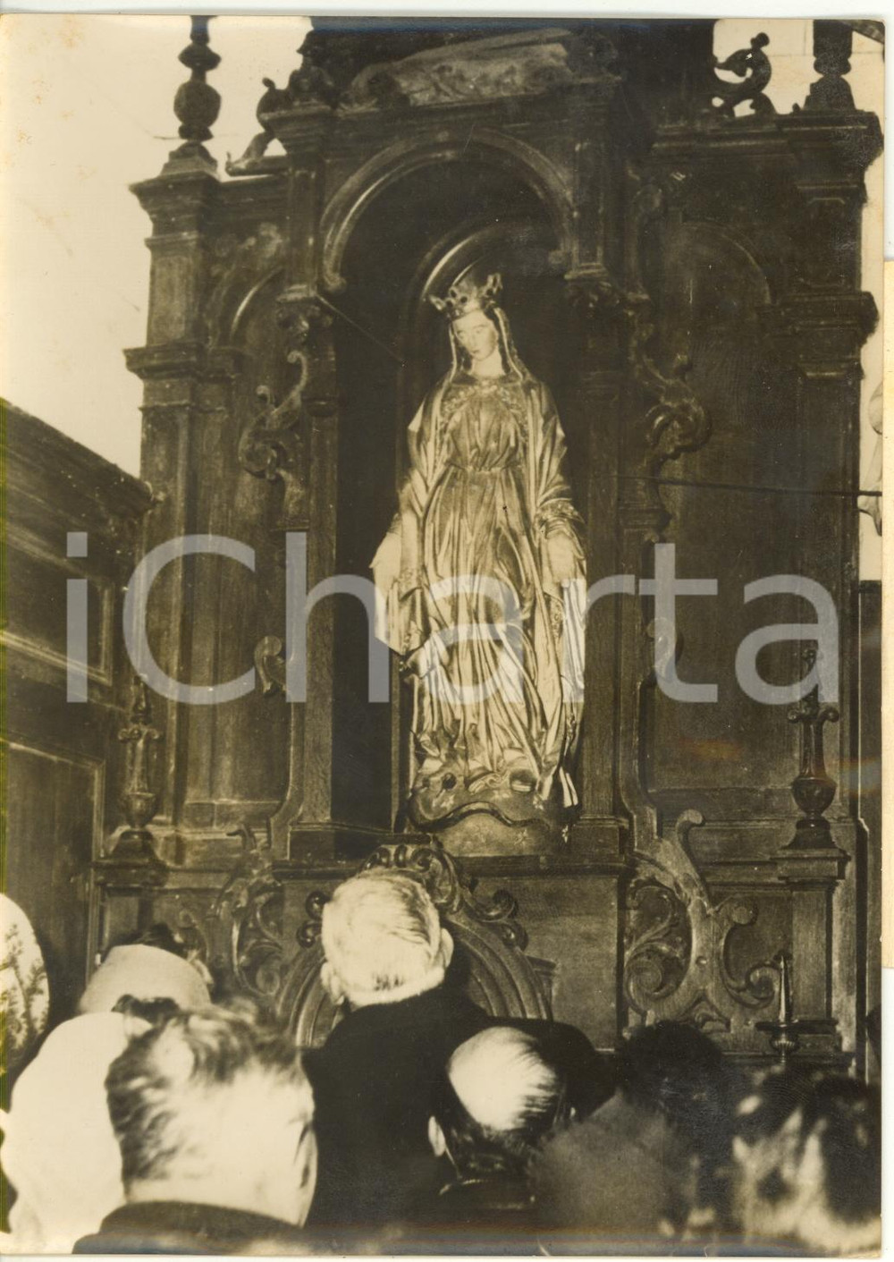 1955 FRANCE ENGLANCOURT Église Saint-Nicolas - Statue de la Vierge miraculeuse