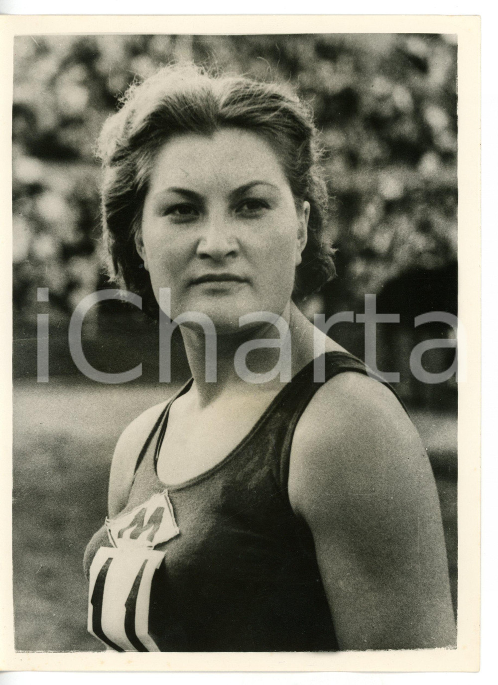 1956 LONDON Soviet discus thrower Nina ROMASKOVA-PONOMAREVA *Foto 15x20 cm