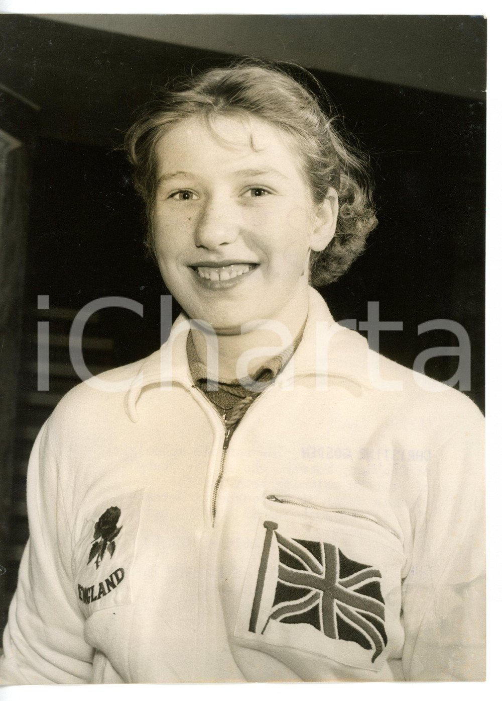 1956 CROYDON Swimmer Christine GOSDEN - Portrait *Fotografia 15x20 cm