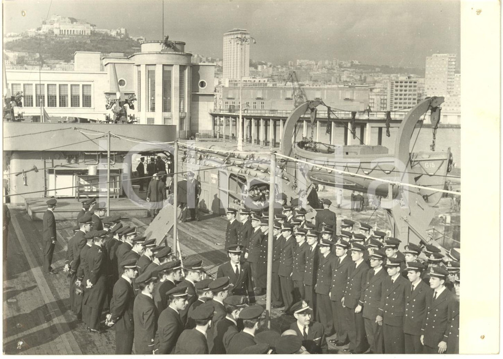 1959 NAPOLI - Cadetti della nave scuola brasiliana CUSTODIO DE MELLO *Foto 
