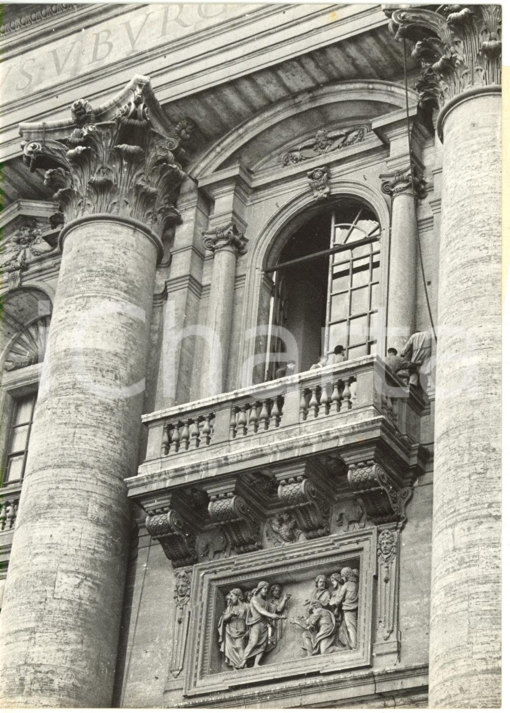 1958 ROMA SAN PIETRO Incoronazione GIOVANNI XXIII - Preparativi per diretta TV