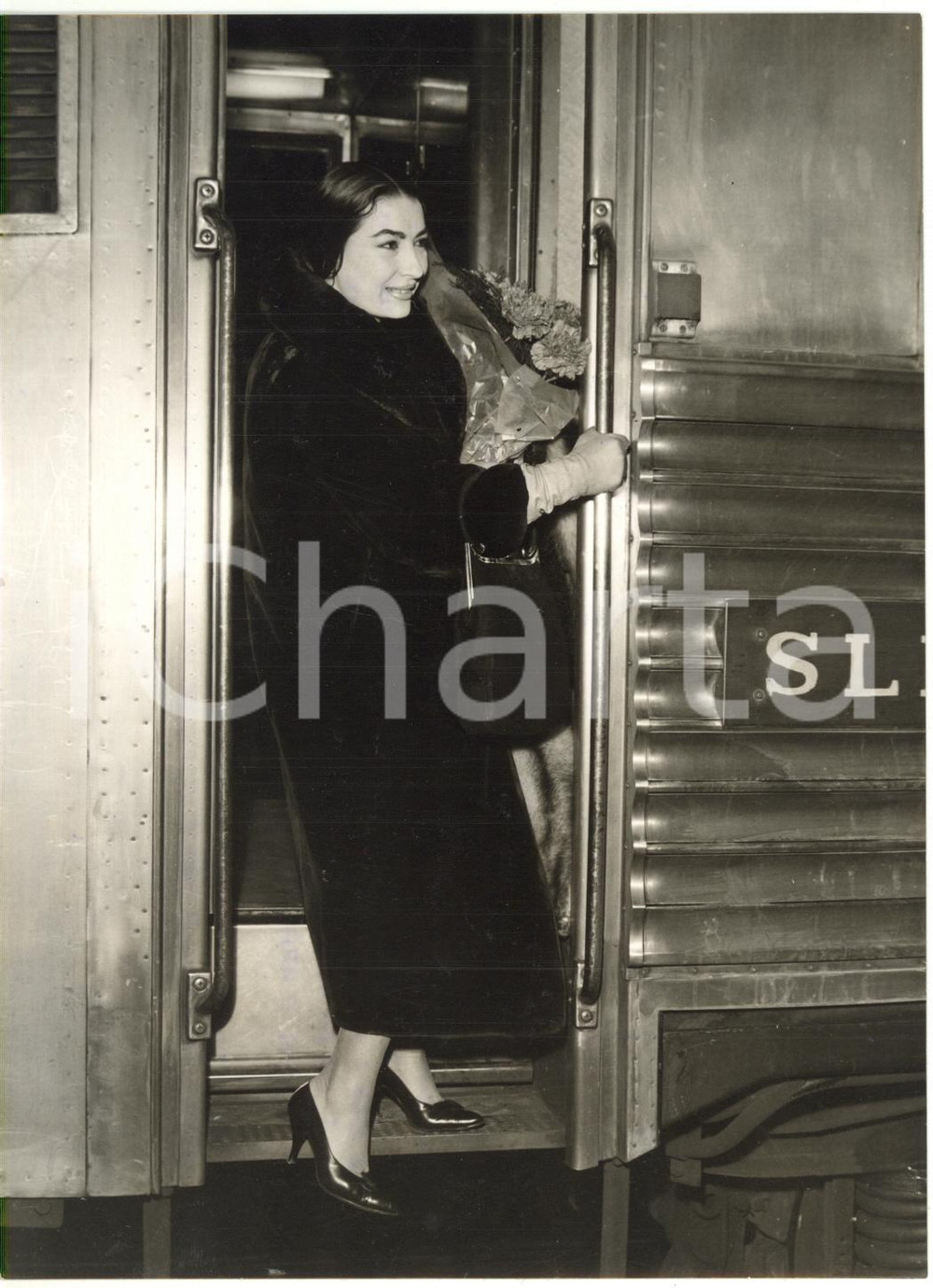 1965 ca MILANO LIRICA - Arrivo del mezzosoprano Belen AMPARAN - Ritratto *Foto