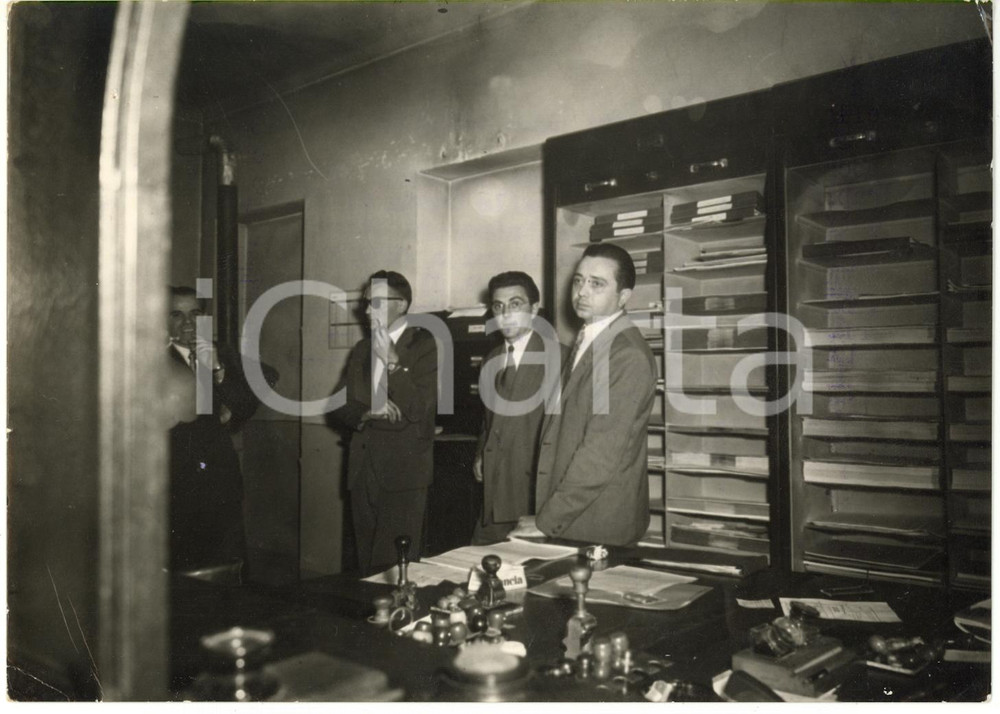 1956 BRUSASCO (TO) - Antonio GIOLITO titolare Cassa di risparmio dopo una rapina