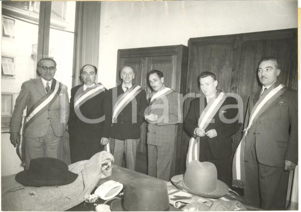 1955 AOSTA - DELITTO DI ENTRÈVES - Giuria popolare prima della sentenza *Foto