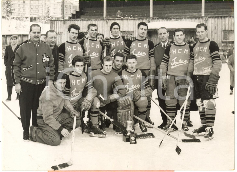 1953 DAVOS Spengler Cup - Hockey Club MILANO INTER vince il torneo *Foto 18x13