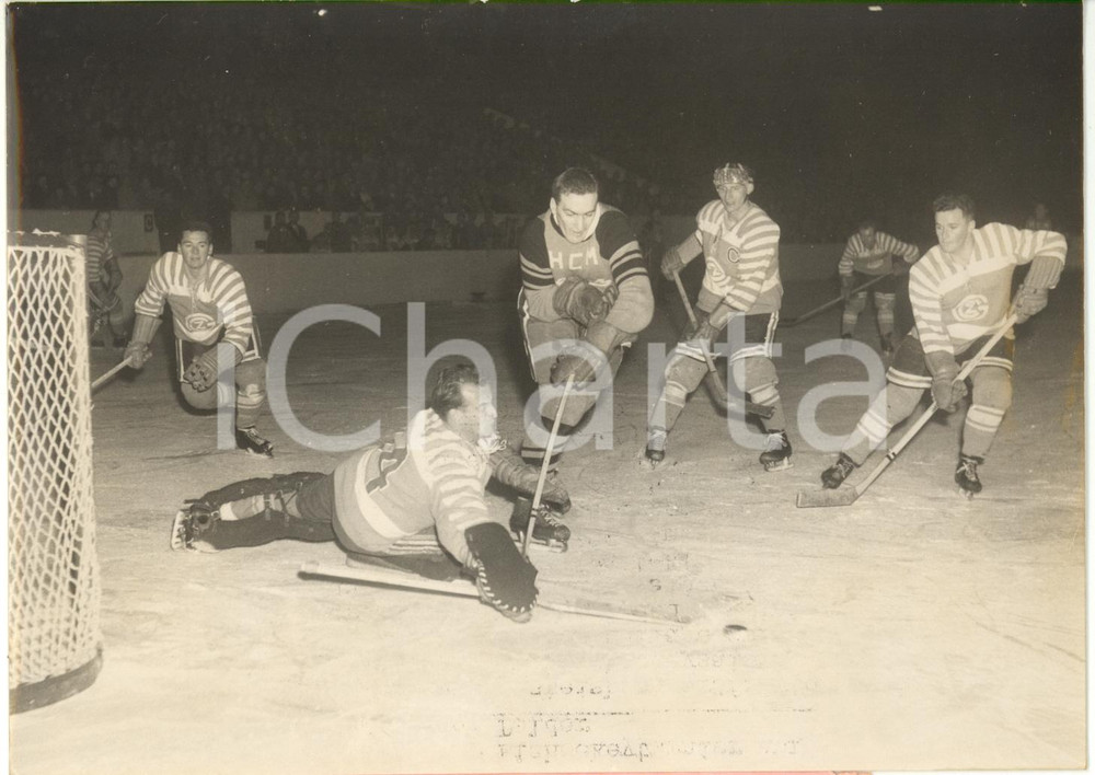 1953 ZÜRICH HOCKEY Dolder Kunsteisbahn - HC MILANO INTER contro GRASSHOPPERS