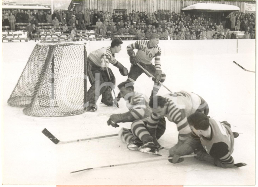 1953 DAVOS HOCKEY Spengler Cup - HC MILANO INTER gioca contro HC DAVOS (2) *Foto