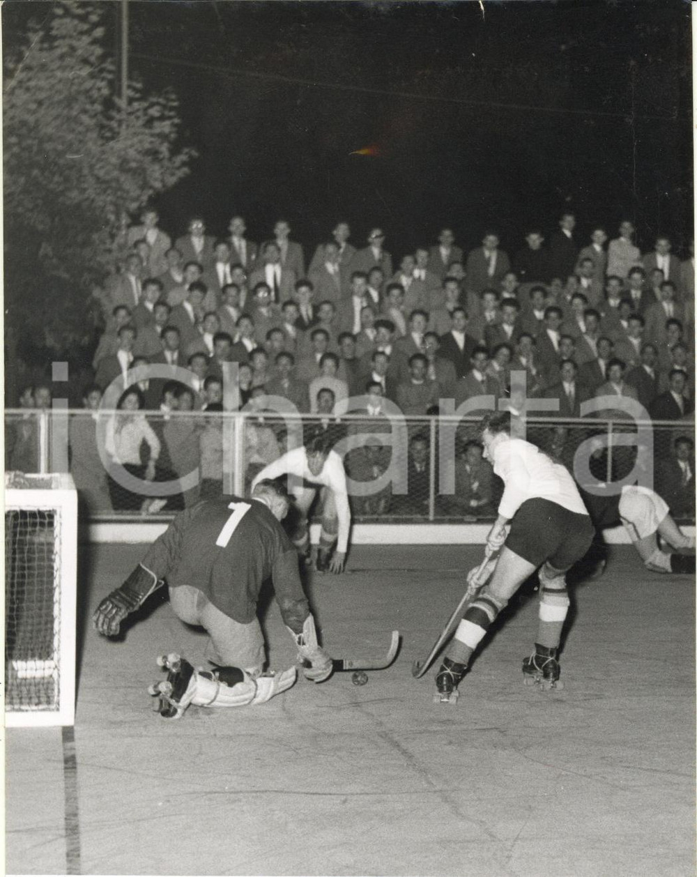 1955 MONZA Campionato del mondo HOCKEY SU PISTA - Inghilterra vs Norvegia (2)
