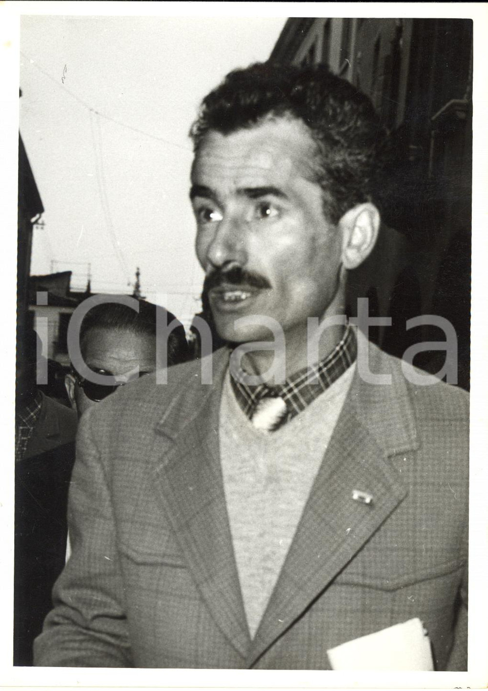 1957 PADOVA Processo "Oro di Dongo" - Teste Pietro MAFFIA dopo l'udienza - Foto