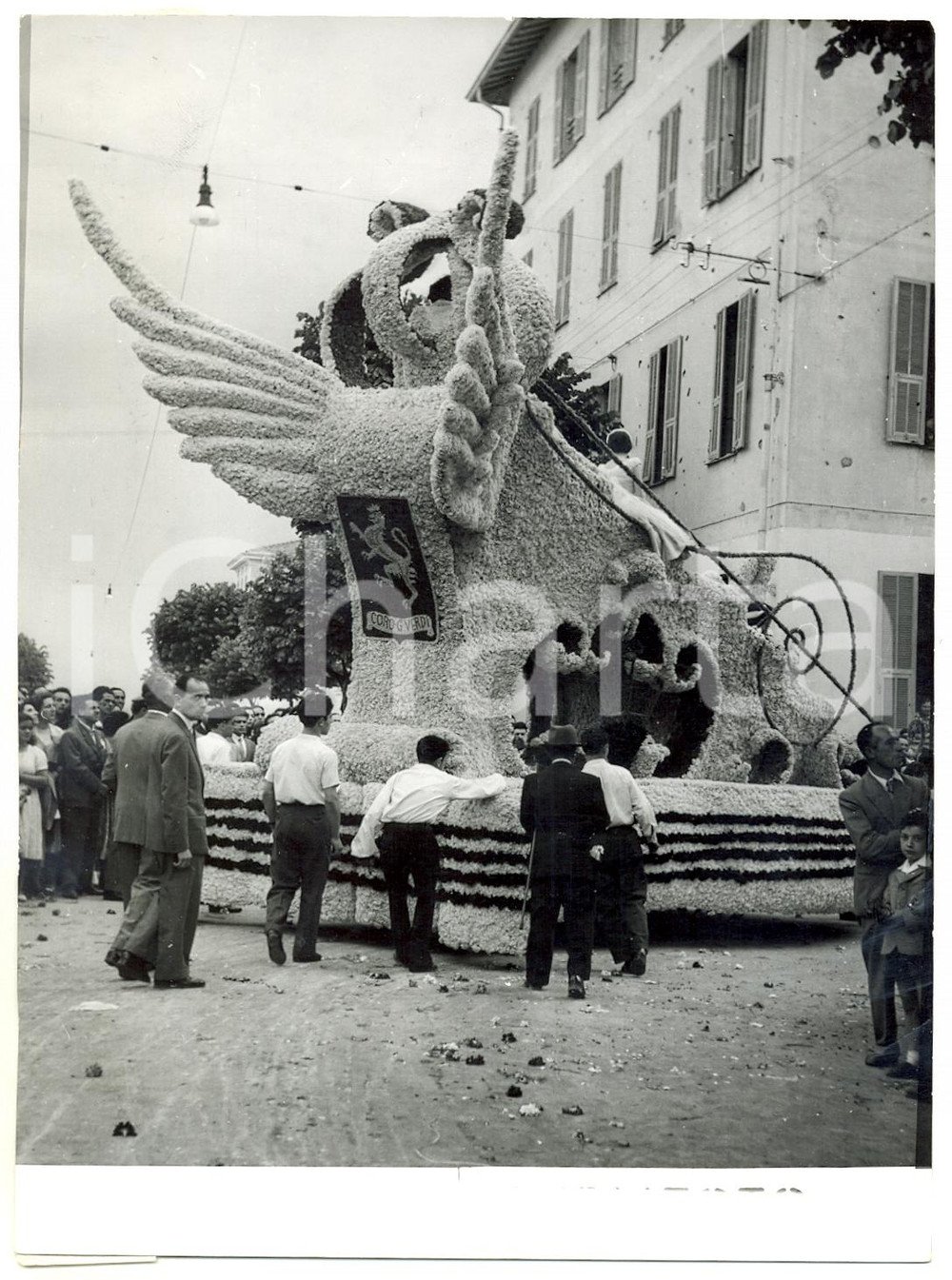 1954 VENTIMIGLIA (IM) BATTAGLIA DI FIORI - Tradizionale sfilata dei carri (3)