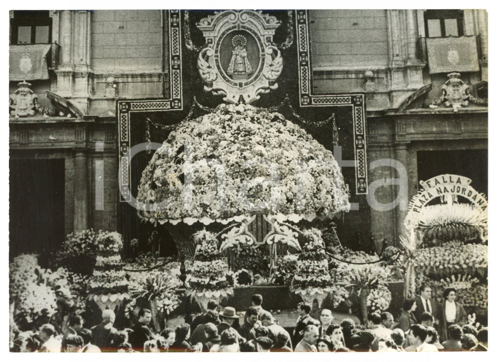 1957 VALENCIA Virgen de los Desamparados - Decorazioni floreali per LAS FALLAS
