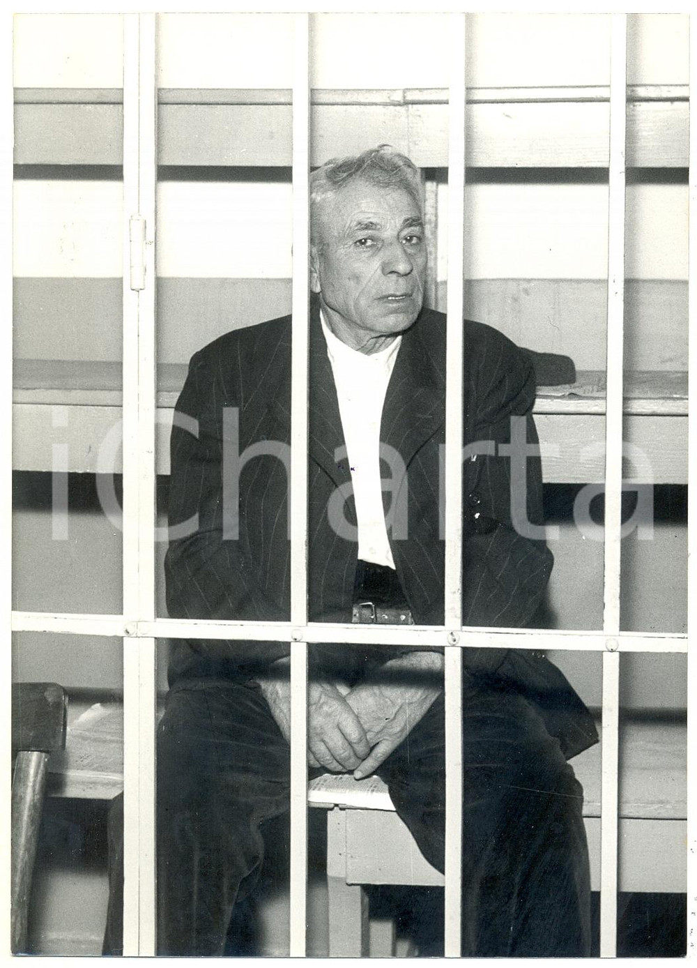 1958 ENNA Processo al "Mostro di Vallegrande" - Imputato Vincenzo RUISI in aula