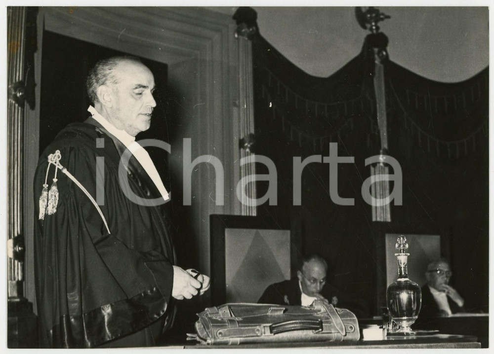 1958 FIRENZE Processo al Vescovo di Prato FIORDELLI - Il pm Giovanni PONTURO (1)