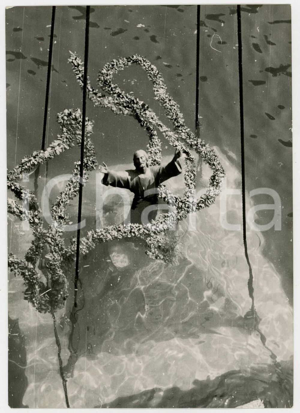 1954 CAMOGLI (GE) - CRISTO DEGLI ABISSI calato nella baia di SAN FRUTTOSO (1)