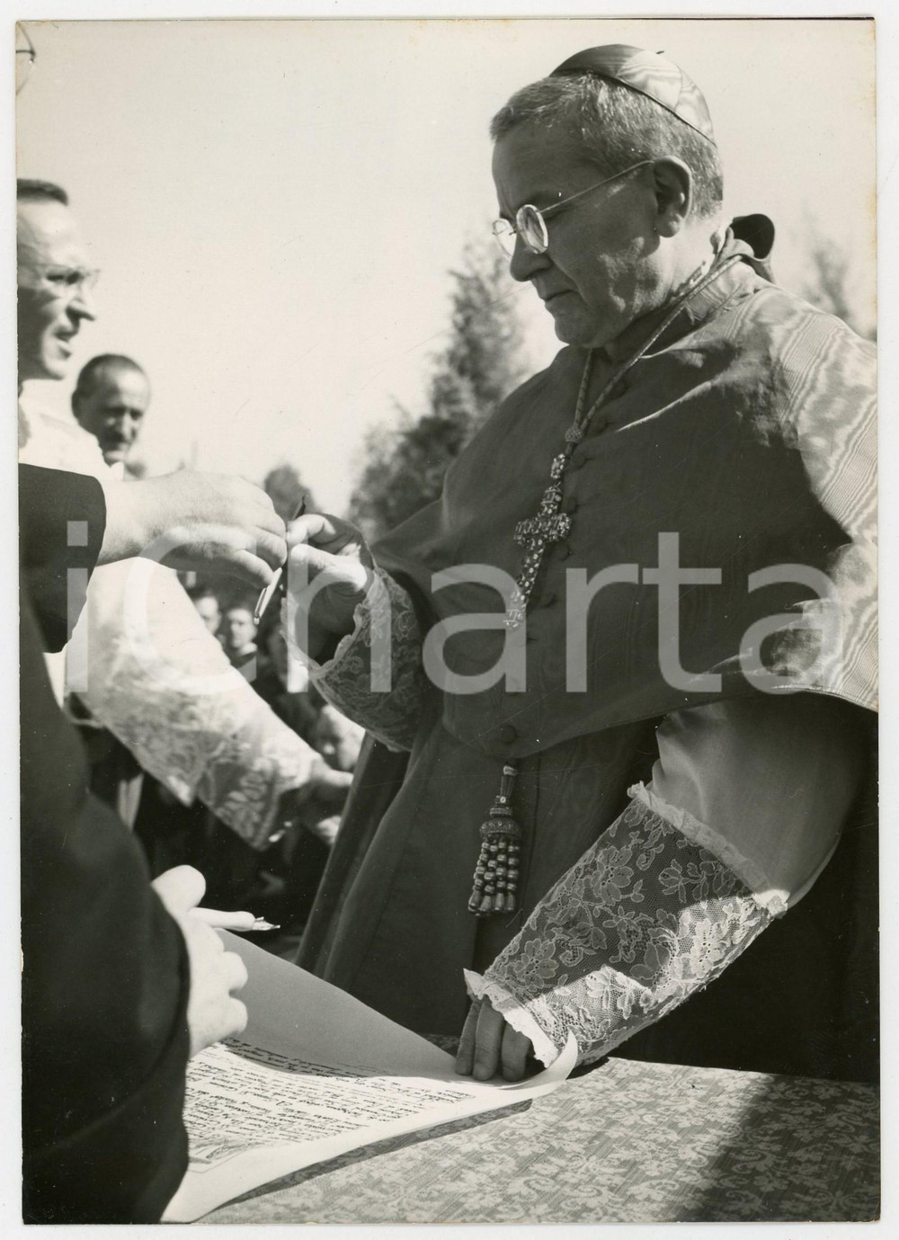 1956 ROMA Villa Carpegna - Cardinal Benjamín DE ARRIBA Y CASTRO - Ritratto *Foto