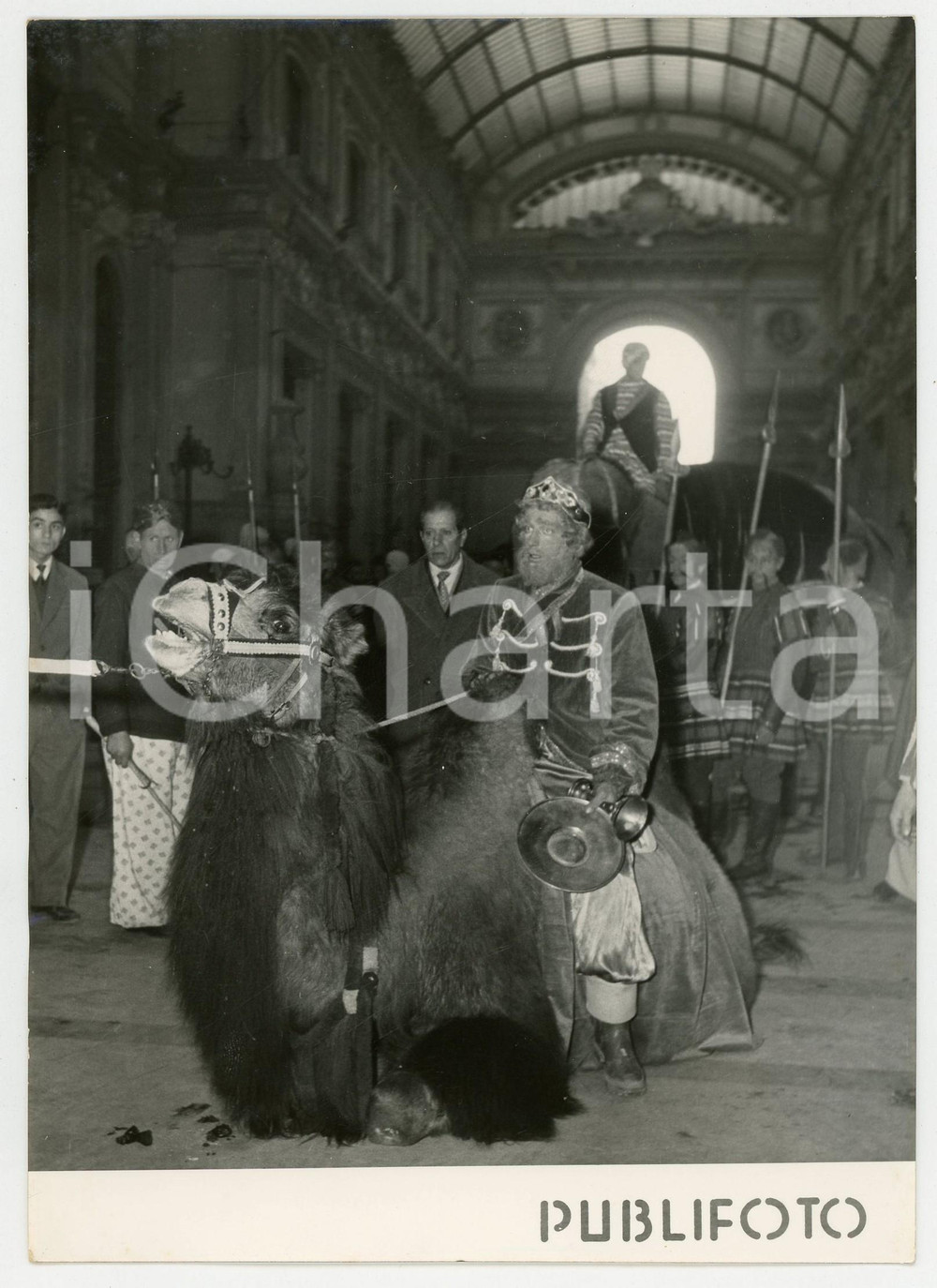 1958 NAPOLI EPIFANIA Galleria Umberto I - Rievocazione della venuta dei RE MAGI