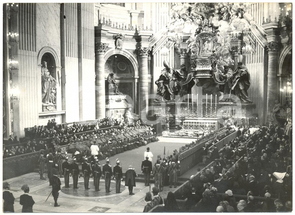 1958 CITTÀ DEL VATICANO Basilica di San Pietro - Messa dello Spirito Santo (3)