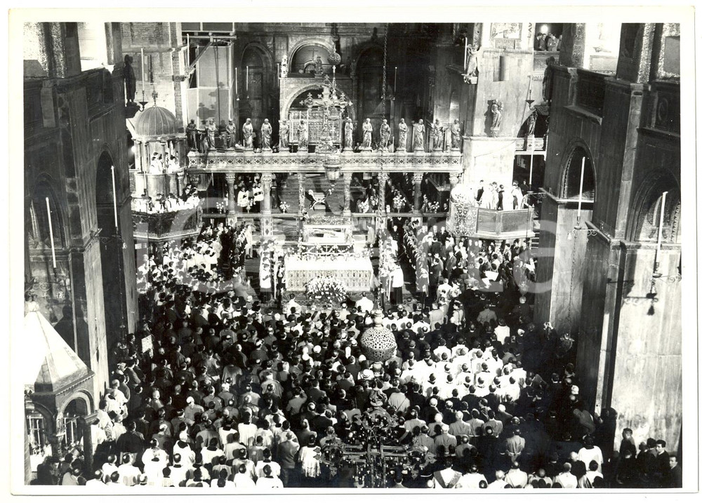 1959 VENEZIA SAN MARCO - Arrivo spoglie di Papa PIO X - Messa in onore del santo