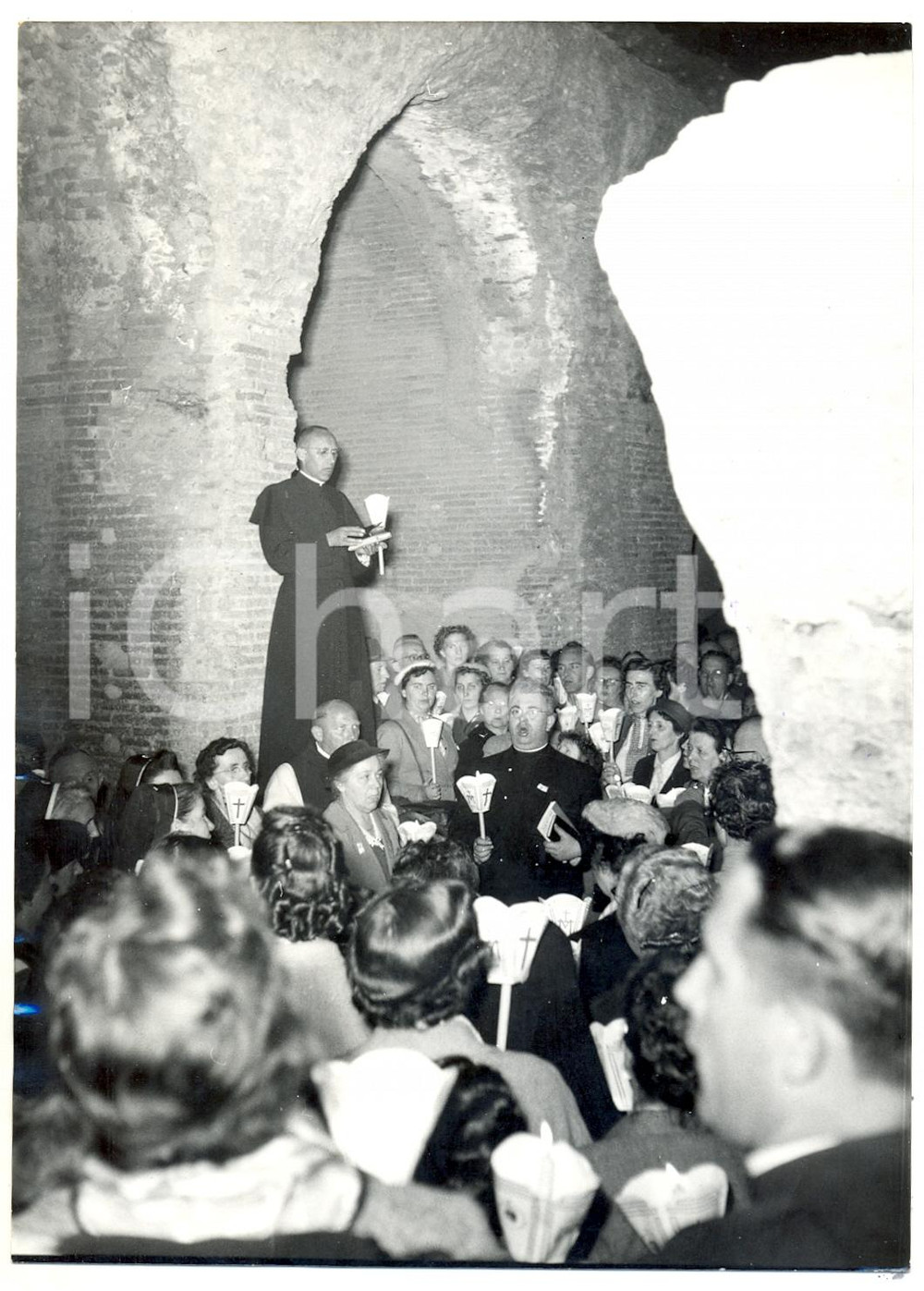 1960 ca ROMA COLOSSEO - Tradizionale VIA CRUCIS del Venerdì Santo (1) *Foto