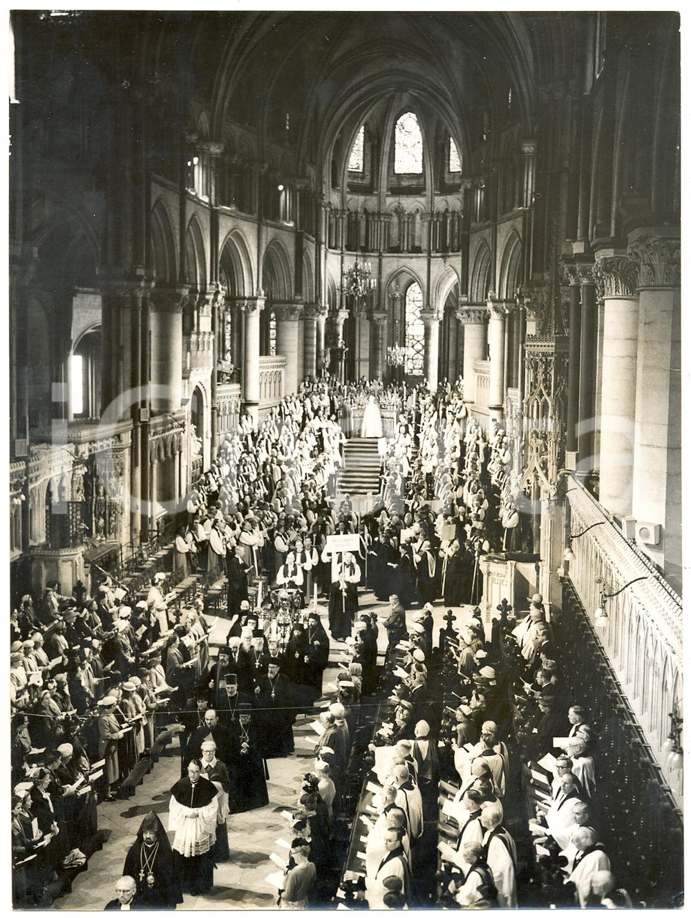 1958 LONDON Westminster Abbey - Morte PIO XII - Messa funebre per il pontefice