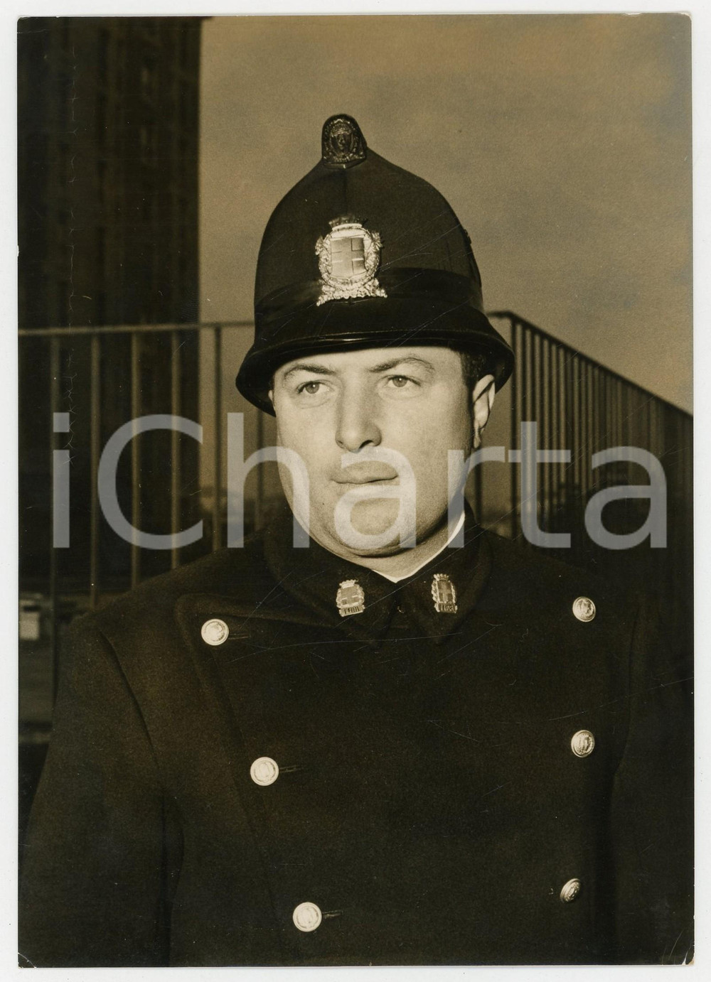 1955 ca MILANO Rapina Piazzale Baracca - VIGILE URBANO Enrico CONTI *Foto 13x18