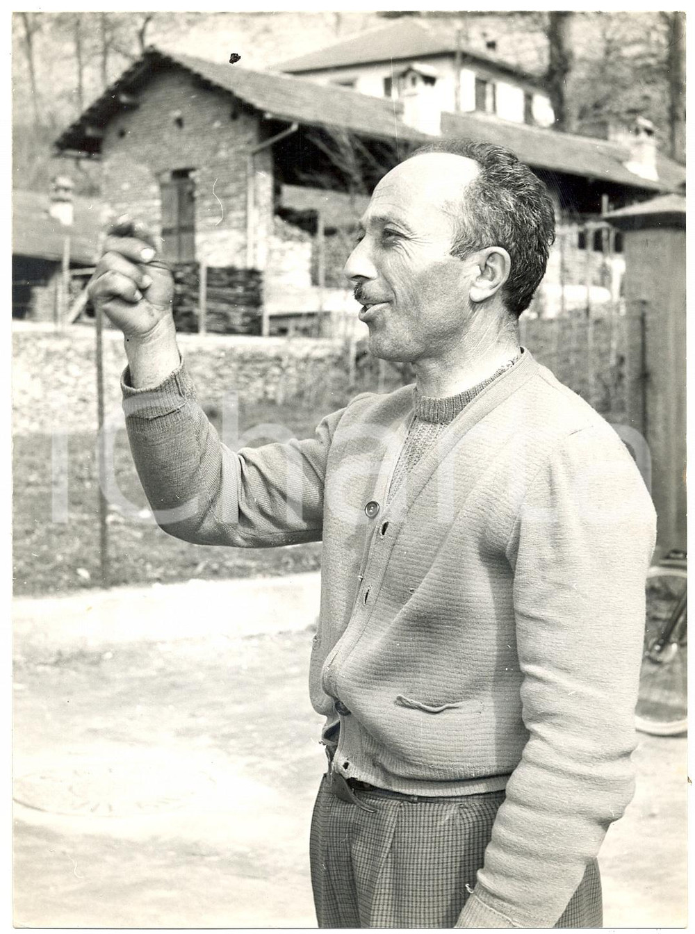 1957 DEGO DI CAIRO MONTENOTTE (SV) - Ritratto del benzinaio *Foto 13x18