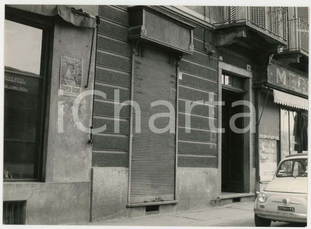 1958 TORINO Caso DIABOLICH - Abitazione della vittima Mario GILIBERTI *Foto