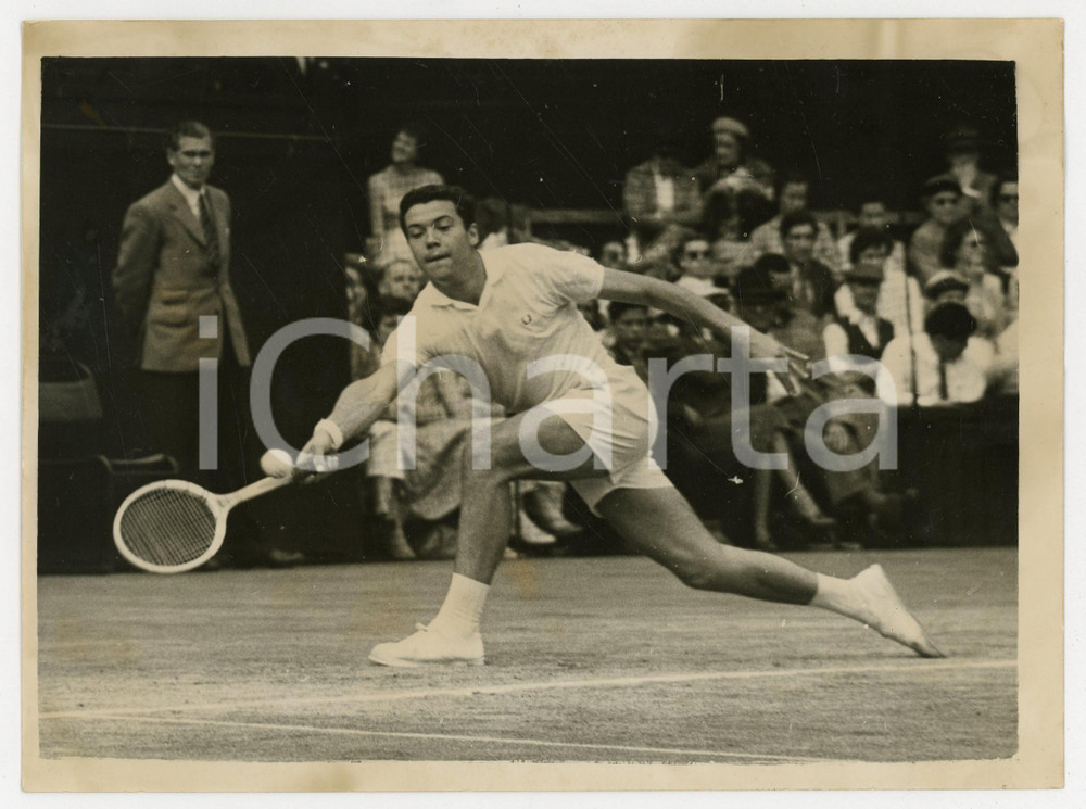 1956 LONDON WIMBLEDON Tennis - Nicola PIETRANGELI vs Malcolm ANDERSON *Photo