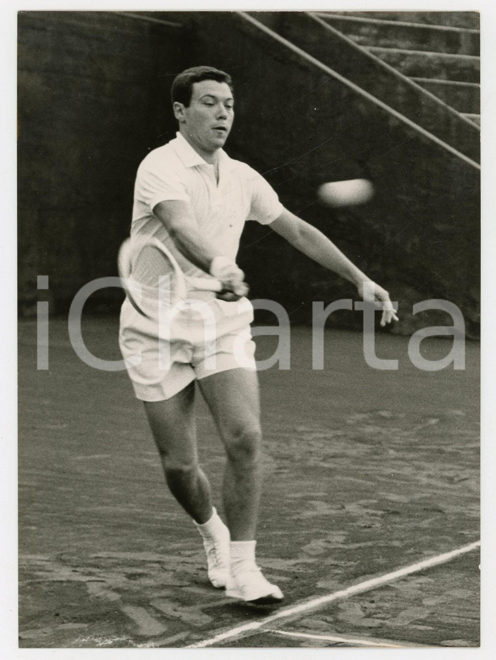 1957 MILANO TENNIS Coppa Davis - Nicola PIETRANGELI vs Sven DAVIDSON *Foto 13x18