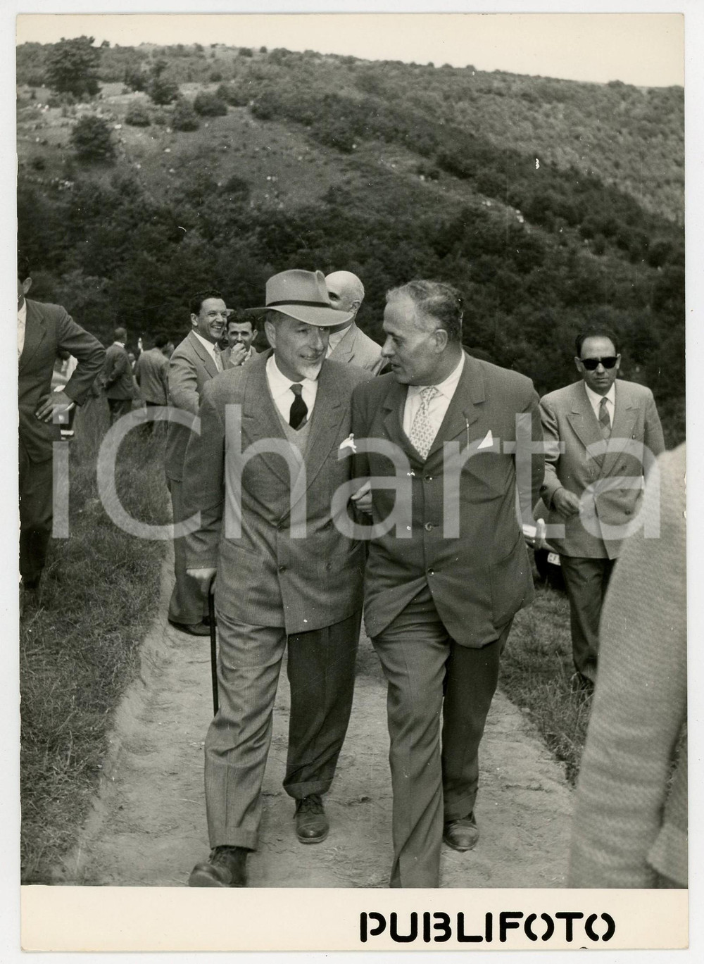 1954 MONTE FUMAIOLO - Ministro Giuseppe MEDICI alla festa della Montagna *Foto