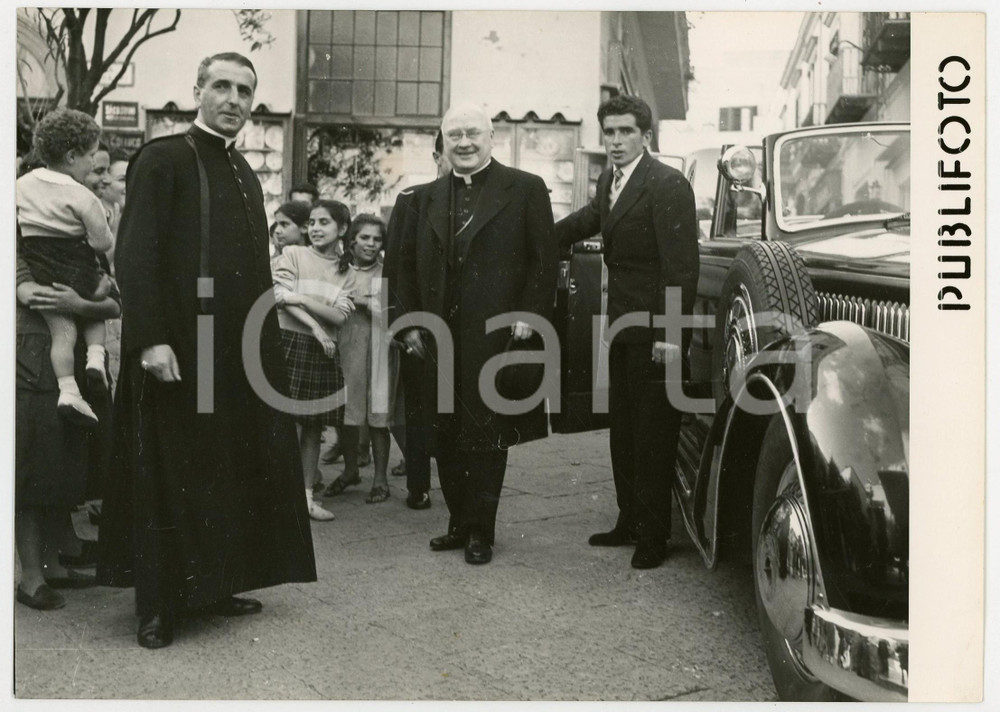 1954 CAPRI (NA) - Cardinale Francis Joseph SPELLMAN in vacanza sull'isola *Foto