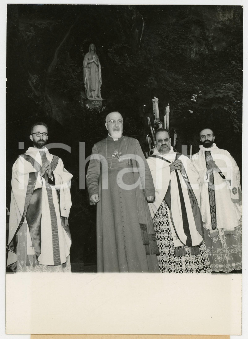 1959 LOURDES - Paul Pierre MÉOUCHI Patriarca Chiesa maronita di ANTIOCHIA *Foto
