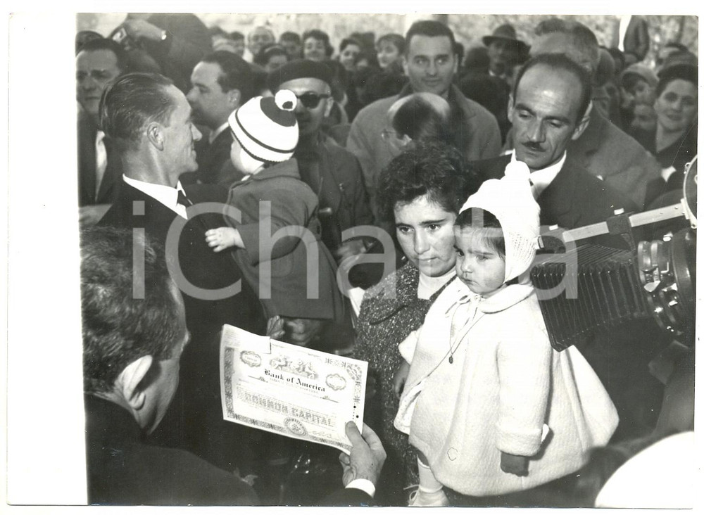 1959 SAN MARCO D'URRI Eredità Leopoldo SATURNO - Consegna assegno a una bimba