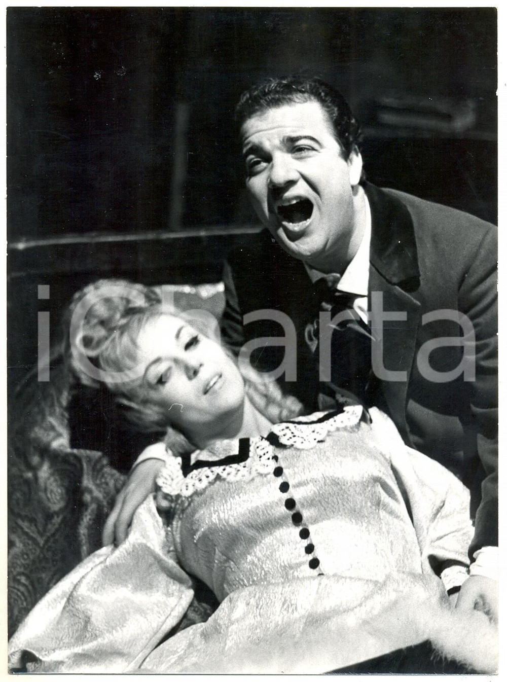 1963 BERGAMO Teatro Duse - Rosalina NERI e Gianni JAIA in "La bohème" *Foto