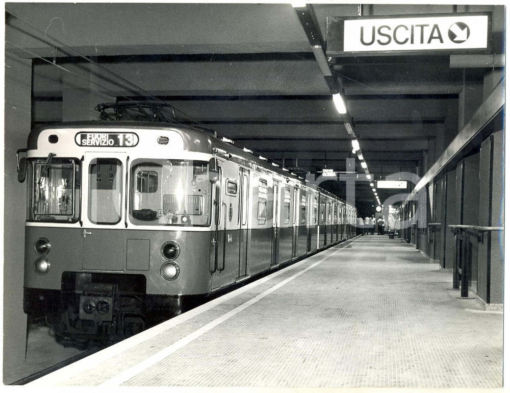 1969 MILANO Metropolitana - Test tecnici sulla nuova LINEA 2 *Foto 24x18 cm