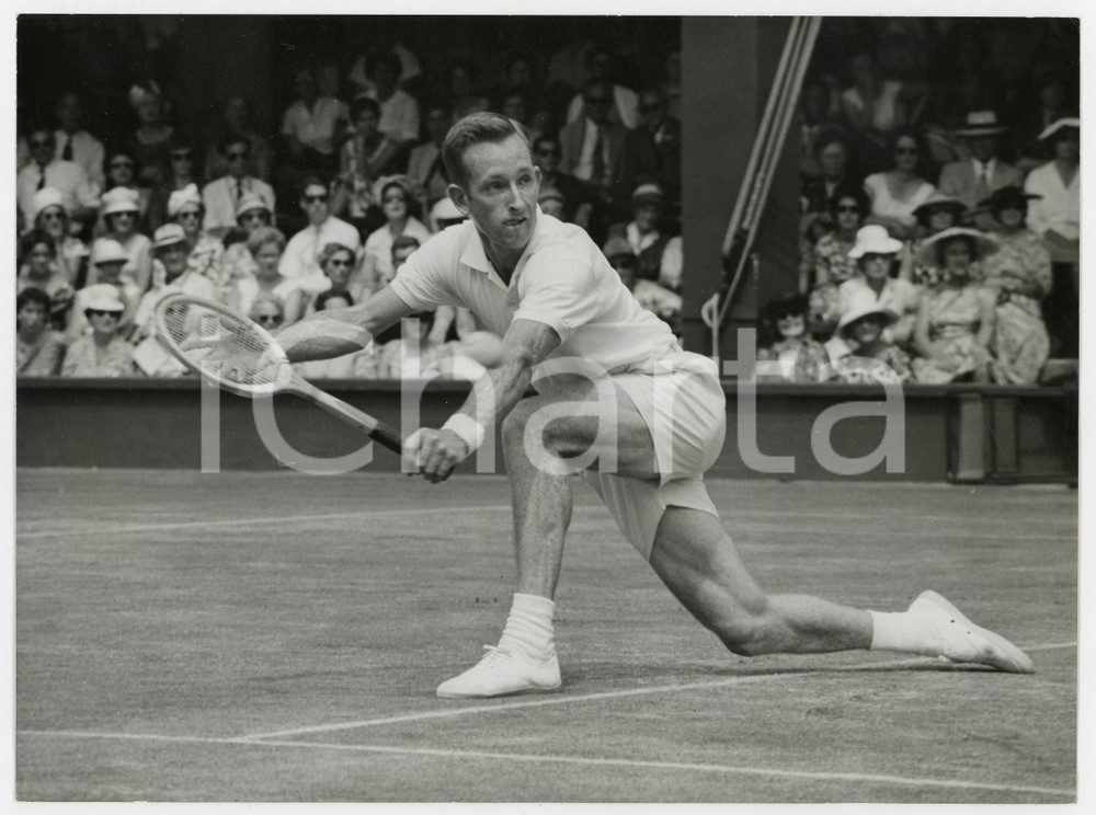 1960 LONDON WIMBLEDON No. 1 Court - Match Rod LAVER vs Herbert FLAM *Photo 20x15
