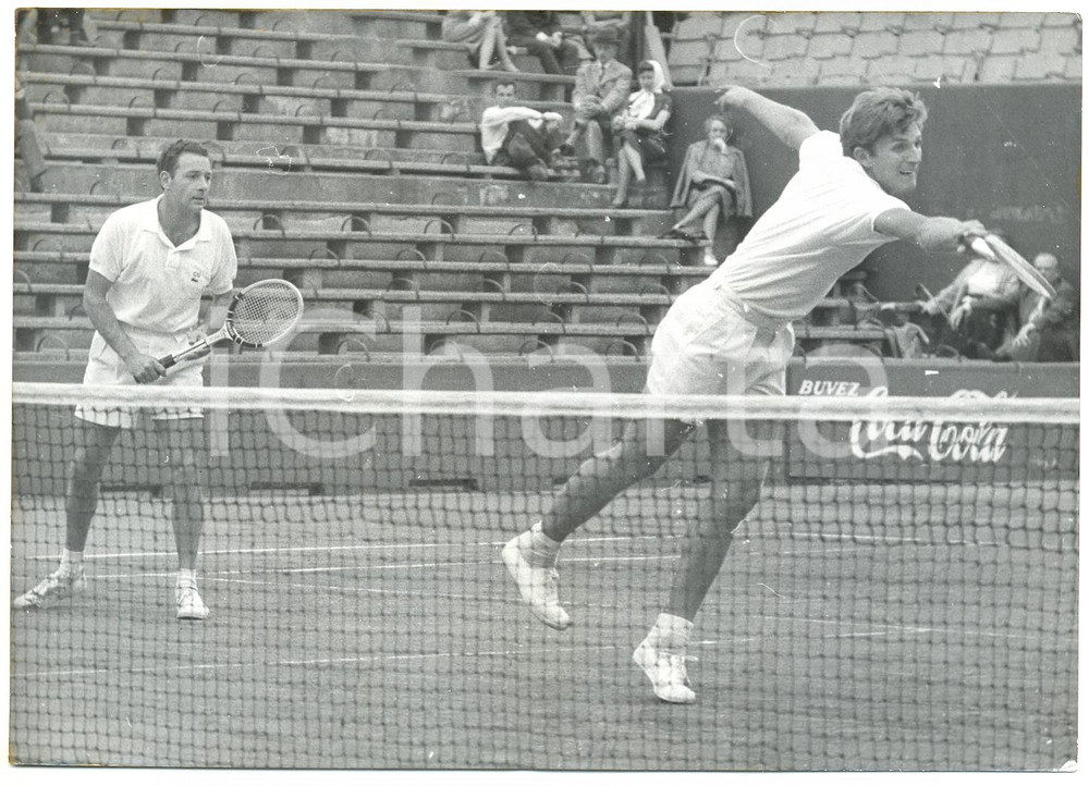 1960 PARIS COPPA DAVIS - Jean-Claude MOLINARI Jean-Noël GRINDA vs team Argentina
