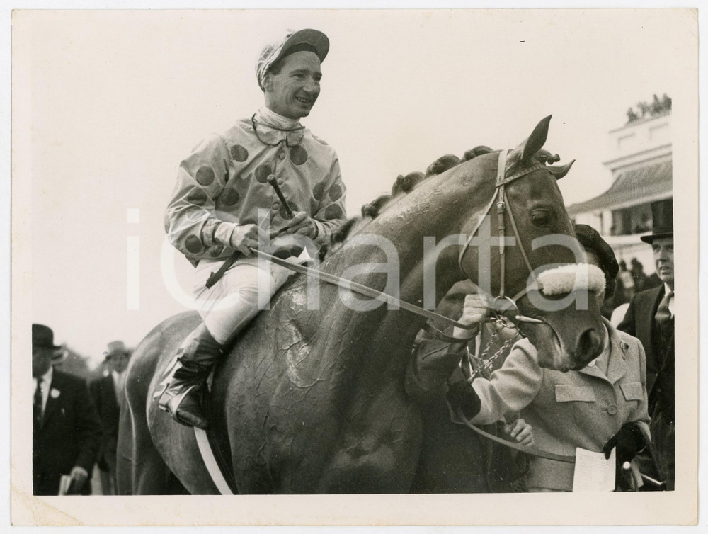 1961 EPSOM DERBY - Winner PSIDIUM ridden by Roger POINCELET *Photo 20x15